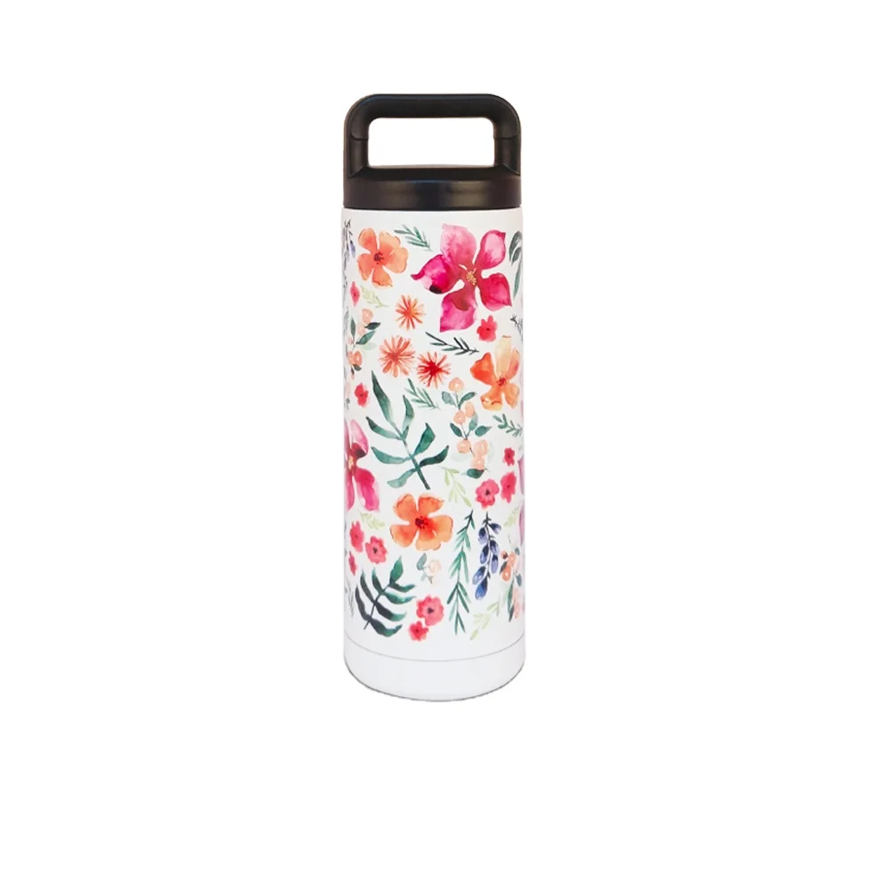 Wide Mouth Double Wall Vacuum Flask 18 OZ Stainless Steel Insulated Water Bottle for travelling