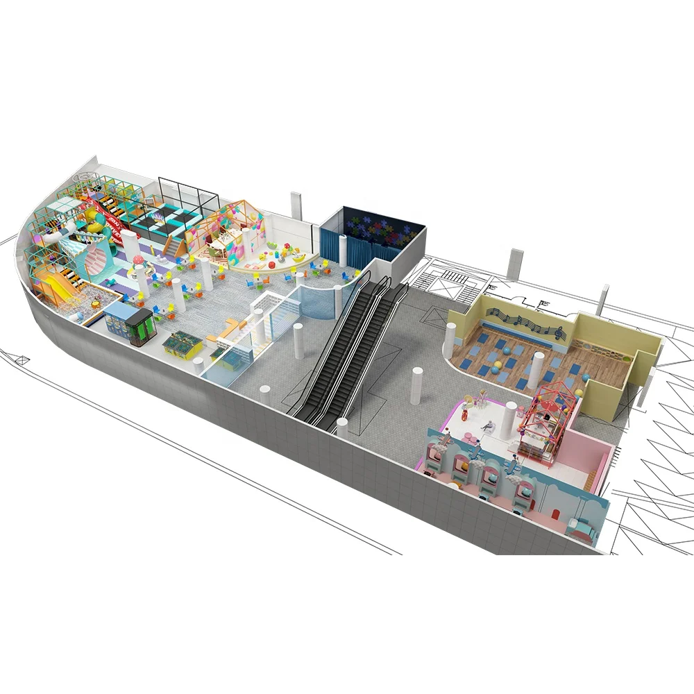 Детская игровая площадка ручной работы из радужной веревки