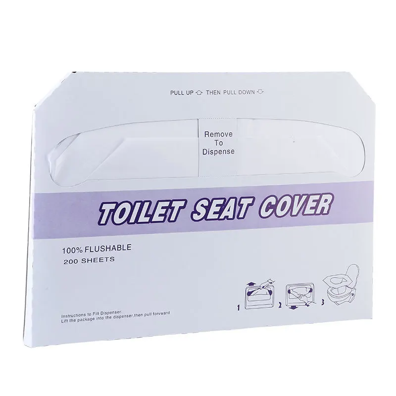 200 Sheets/Bos Toilet Seat Cover Bathroom Disposable Soluble Paper Toilet Seat Cover For Travel