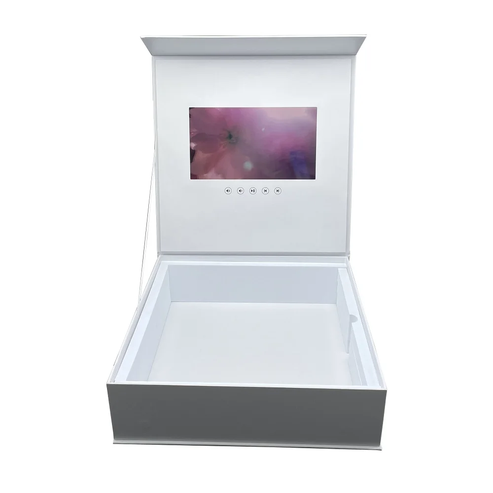 High quality 10.1inch video box with lcd screen video brochure for gift