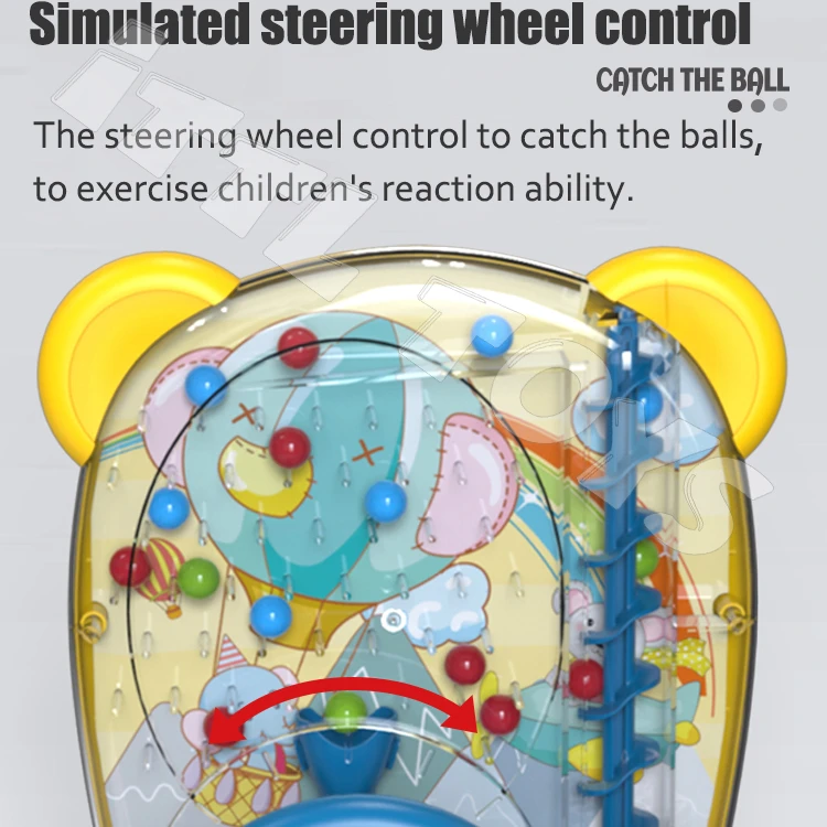 Sensory small educational toy juguetes de ninas plastic pinball rolling catch ball machine game toy