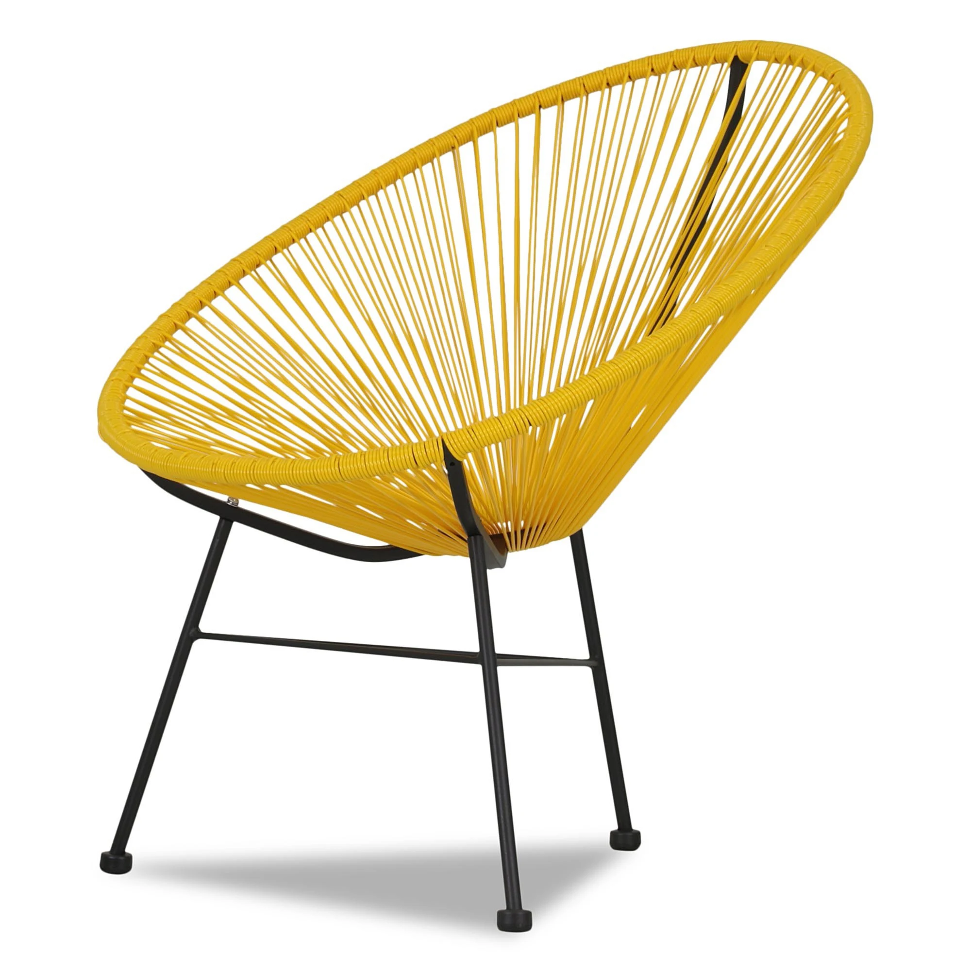 Wholesale rattan weaving furniture Acapulco egg shape outdoor patio chair
