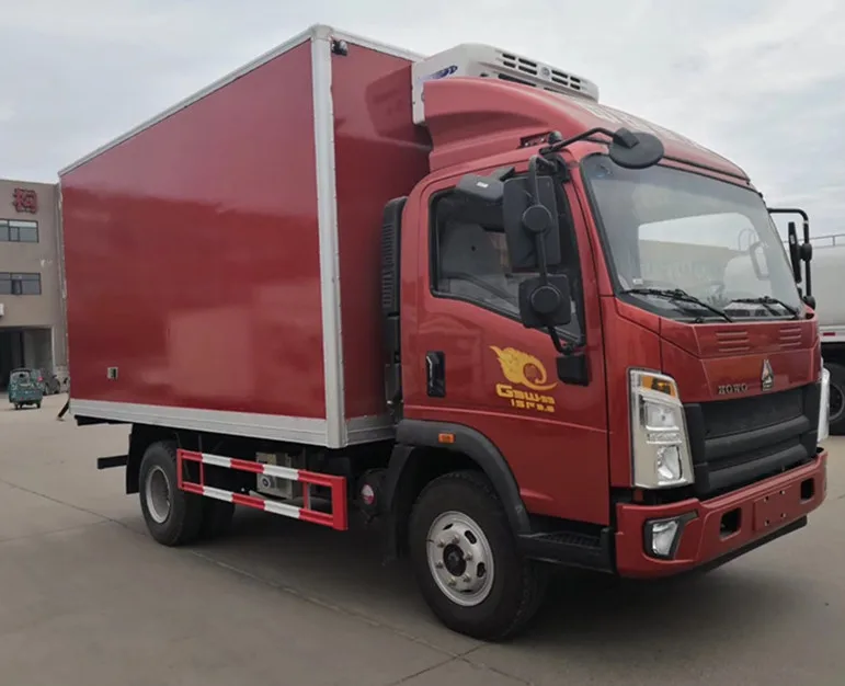 HOWO 4x2 6*4 8tons 10tons Refrigerator Trucks Refrigerated Truck Cooling Van Vehicle for Nigeria