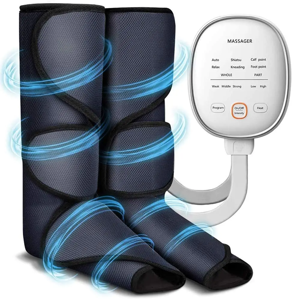 Leg Massager for Circulation, Foot and Calf Massager Air Compression Leg and Thigh Wraps Massage Boots Machine