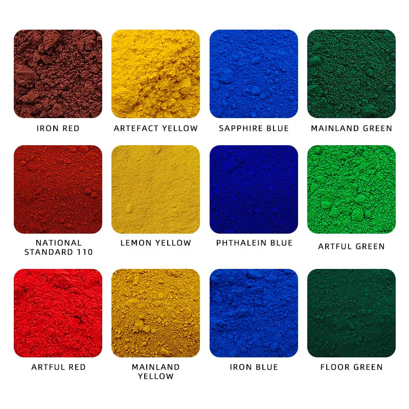 Chinese multi-color iron oxide pigment paint rubber plastic building material