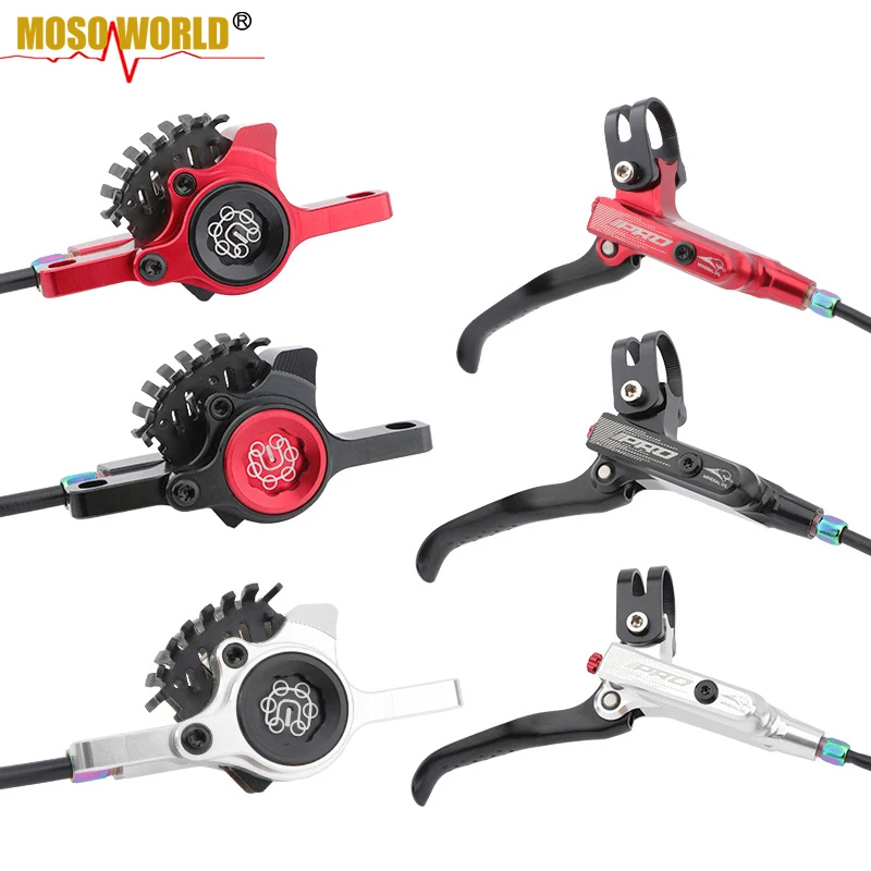 
MTB Bike Line Pulling Hydraulic Disc Brake Calipers Left Front+Right Rear 800/1400mm aluminum MTB Oil Disc Brake 