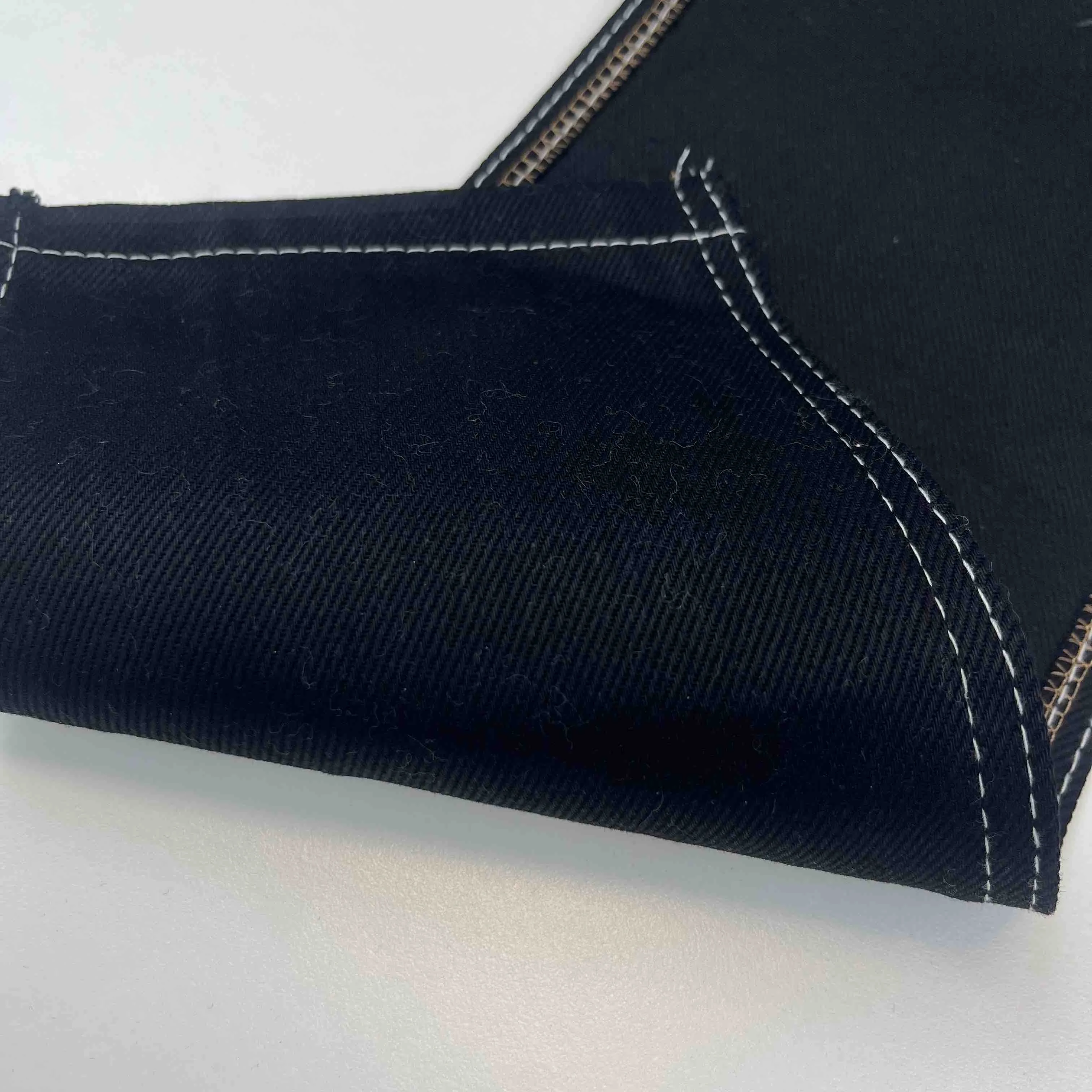 Non-Stretch Siro 11 oz Denim Fabric Blue And Black Color For Denim Jacket And Fabric