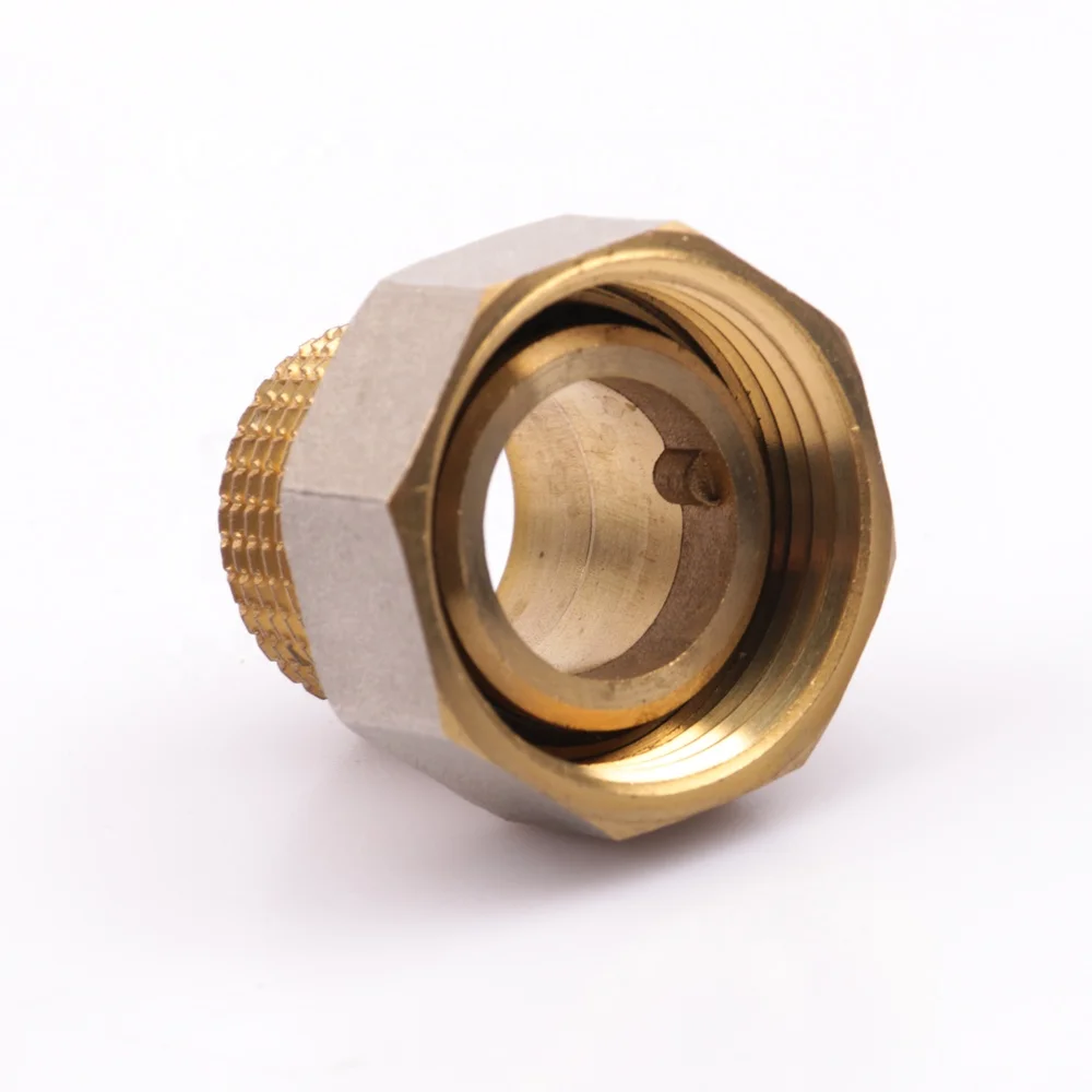 1/2 INCH manual modulating handle water flow control inline way true union forged male thread brass ball valve