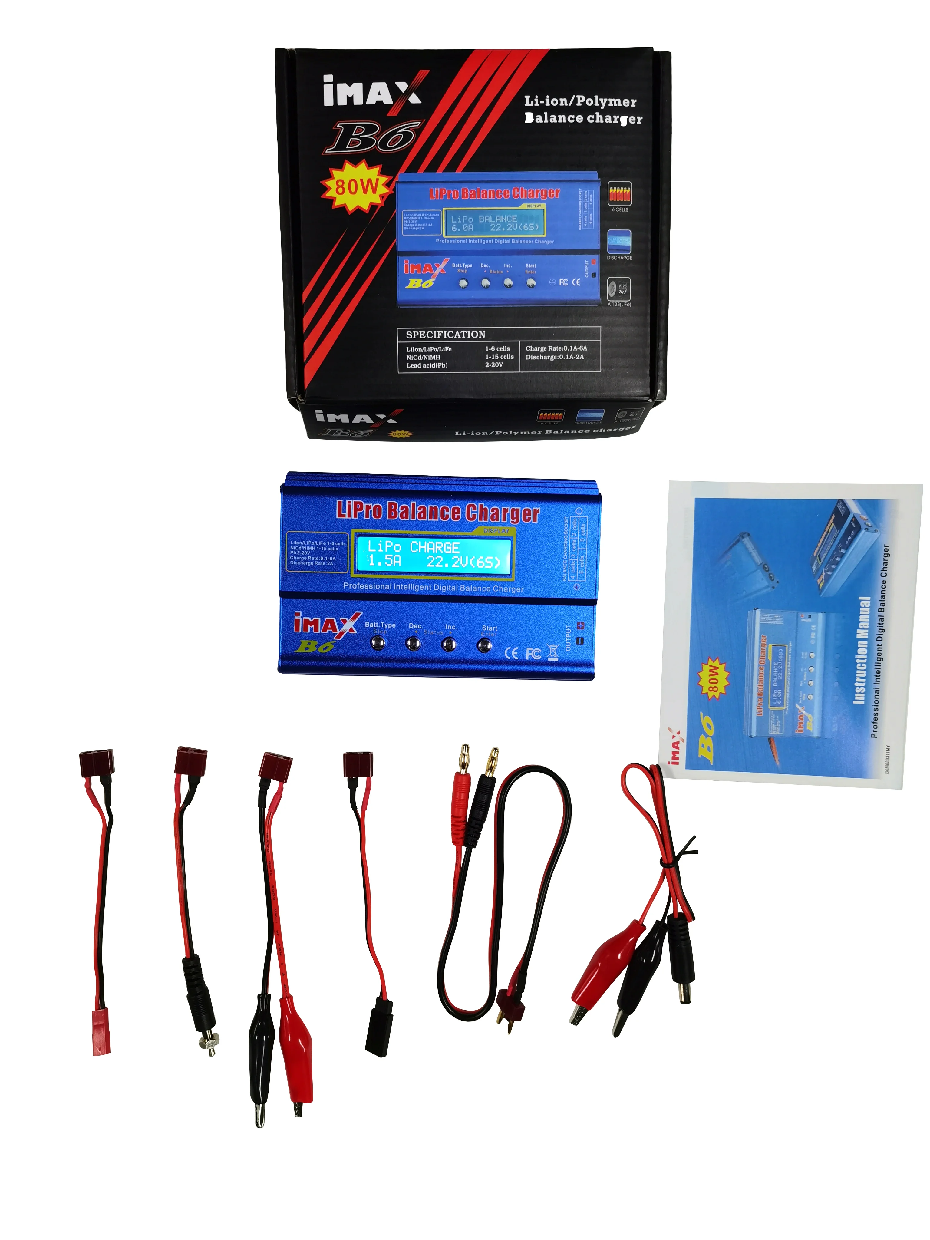 Зарядное устройство ImaxB6 80 Вт 6A RC lipo