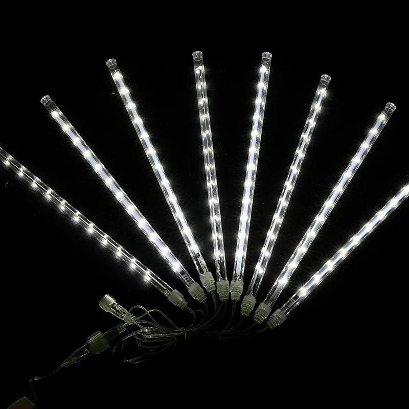 Outdoor waterproof 50cm 10 Tube 480 LED Christmas String Light Snow Falling Raindrop Icicle Meteor Shower Rain Light for garden