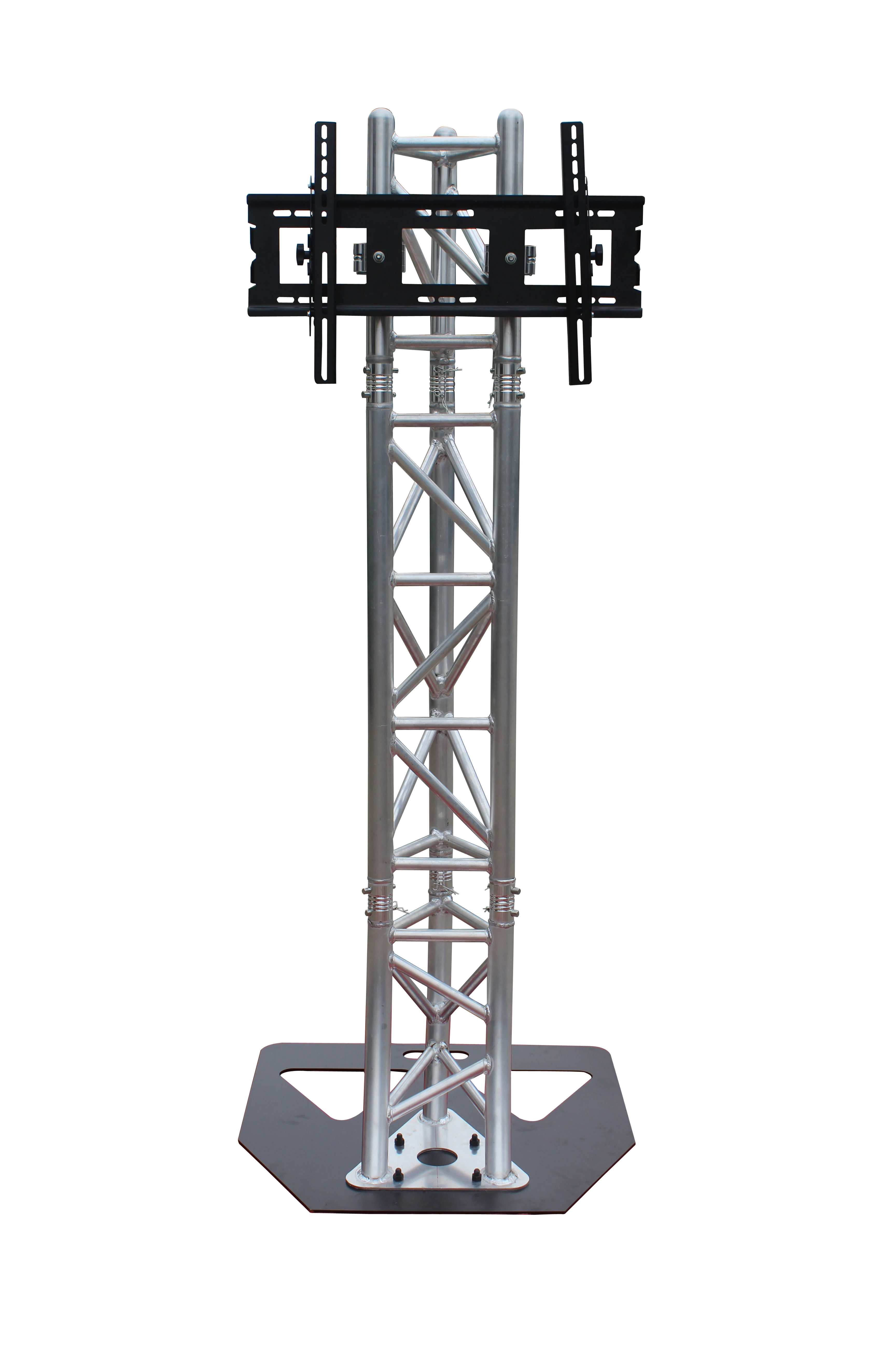 Trade Show Equipment Aluminum Triangle Truss TV Stand