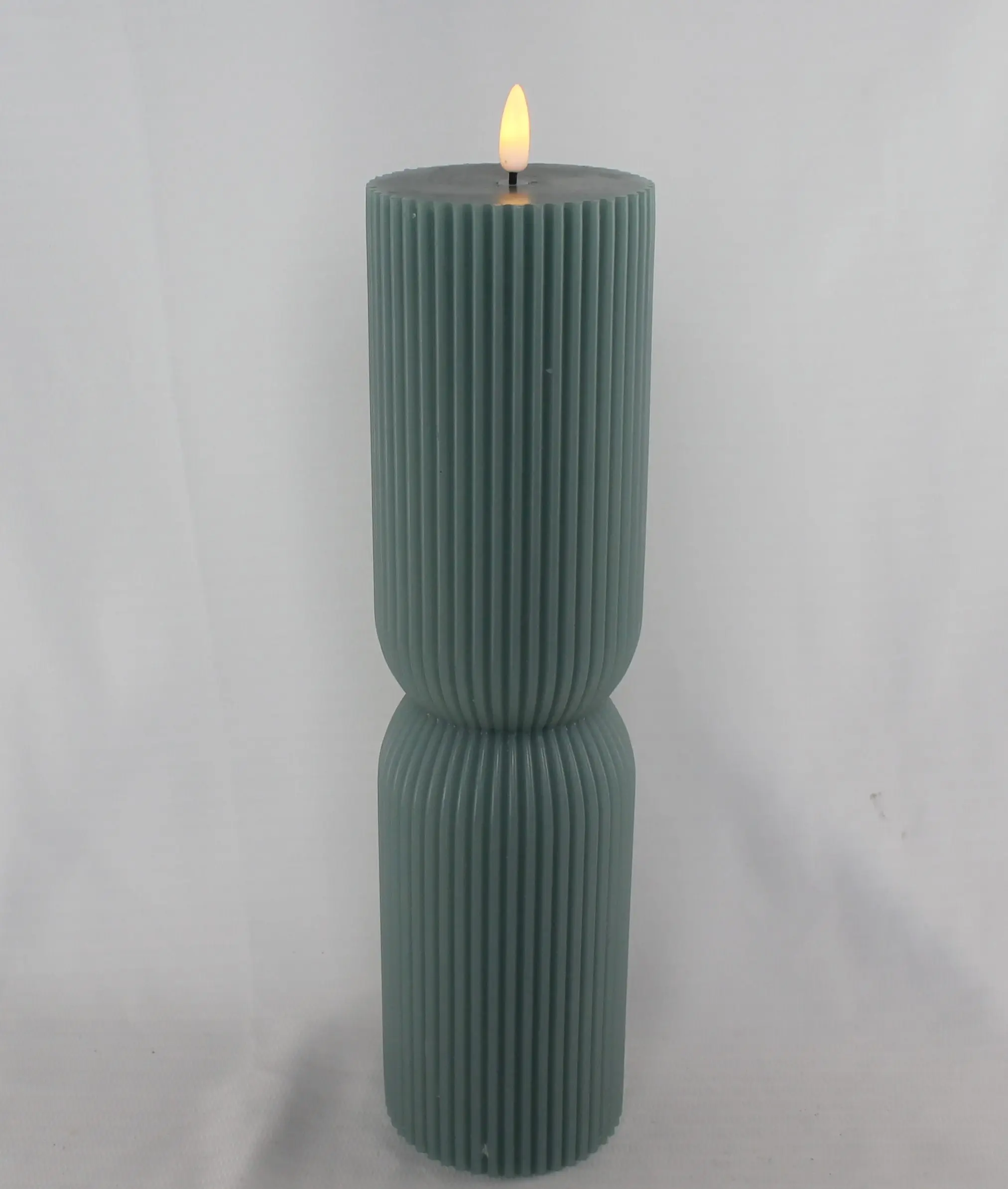 3D real flame set of Vertical fringe D3' pillar timer home decoration led candles