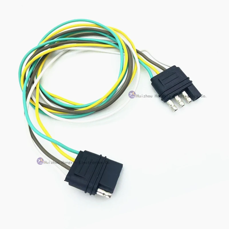 Forklift 12 Volt Sae Plug Sae Cable Adapter 4Pin Y-Splitter Adapter Trailer Harness For Led Tailgate