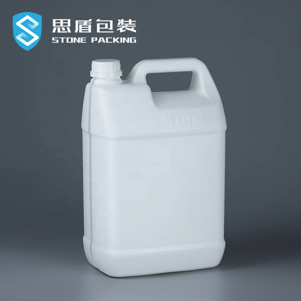  5 л пластиковый цилиндр для жидкого масла квадратная канистра HDPE литров химический с прозрачной линией контейнер-ведро