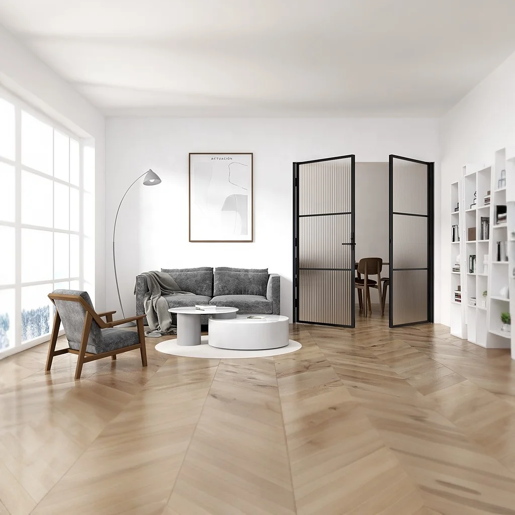 Oumeiga hall and dining partition design glass wall between kitchen and living room