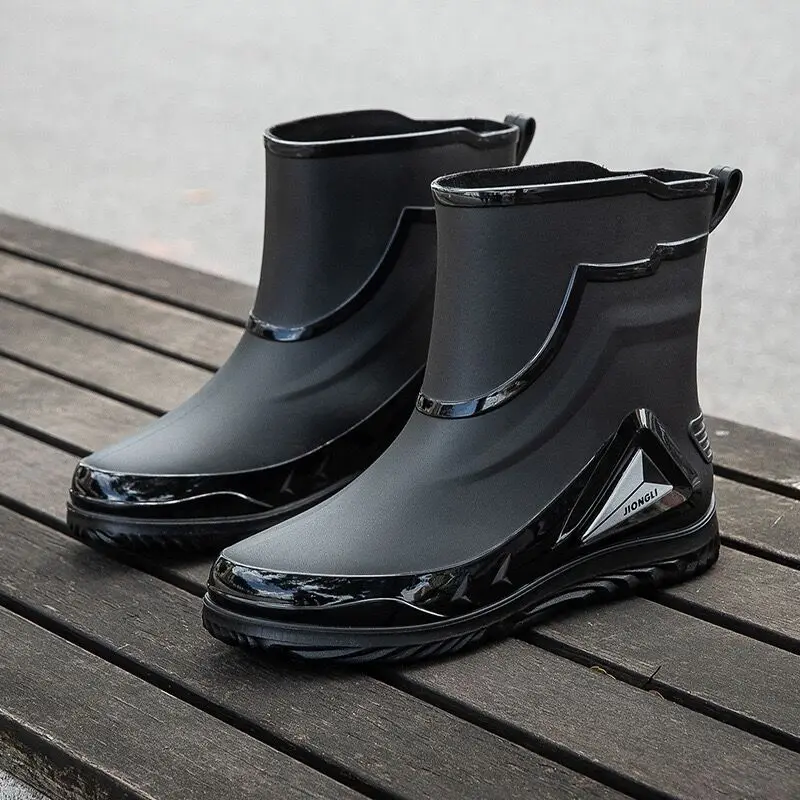 Wholesale Adult PVC Gumboots Wellington Short Car Wash Rain Boots