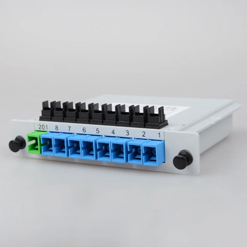  1x8 Way SC PC Кассетная карта LGX SM pasive оптический