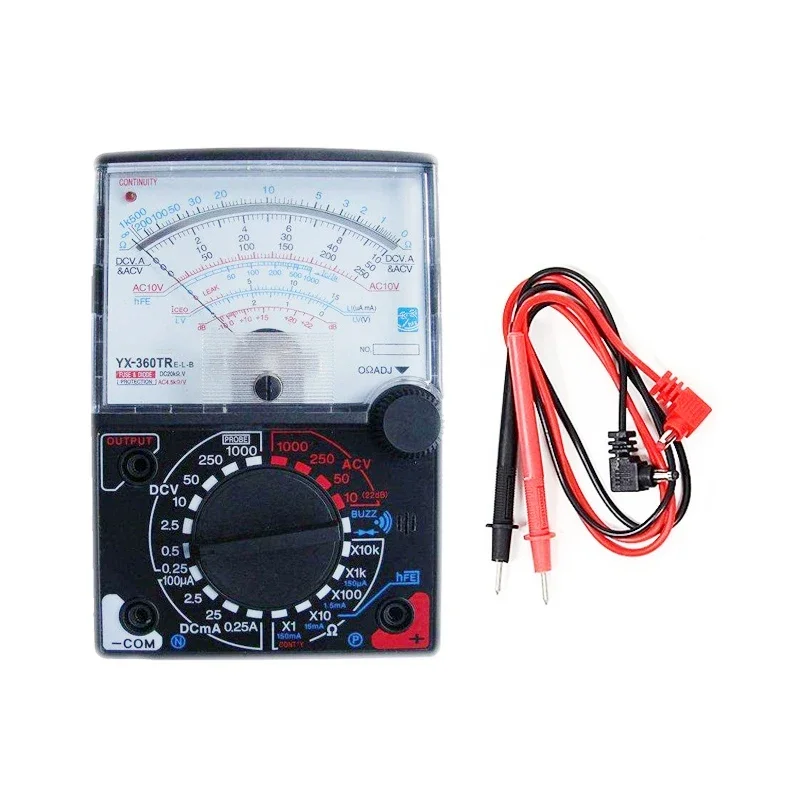 Multimeter Analog Meter with Buzz AC DC Volt Ohm Current Testing Electrical Multi Tester