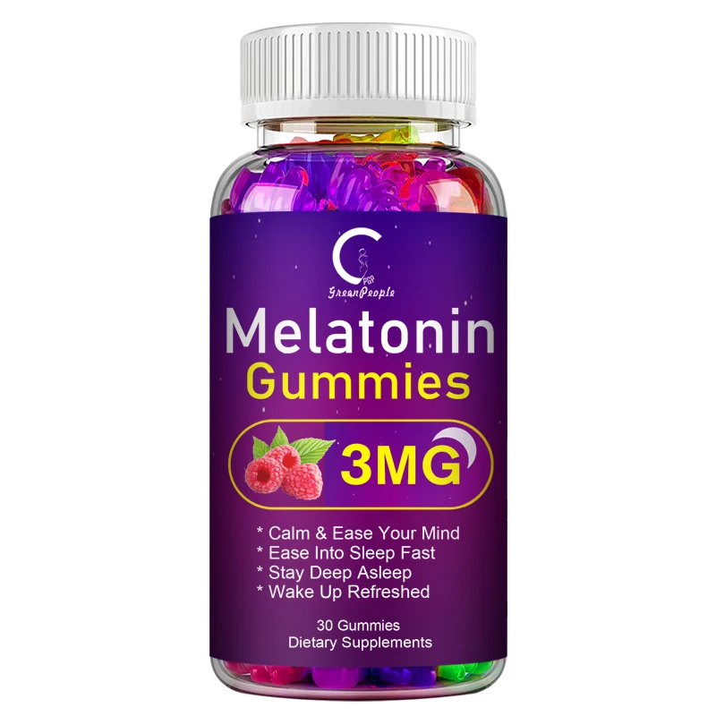 Hot Sale Best for Sleeping 30 pcs Melatonin Gummies and Ease your Mind Dietary Supplement