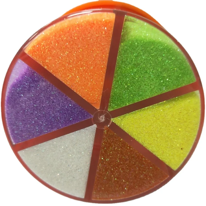 6 Colors Suit Bottle Packing Extra Fine Glitter Powder for Craft Epoxy Resin Tumbler Nail Decorations