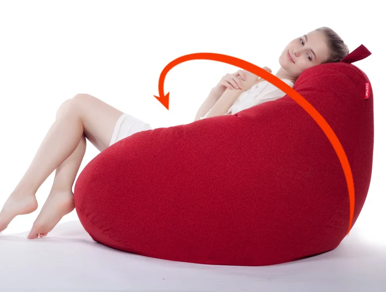 Wholesale Adult Seat Pouf Beanbags Filling For Relaxing Watching Big Bean Bag Chair Sofa Indoor Beanbag