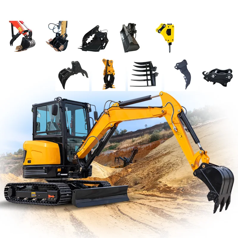 NEW Shandong hydraulic 1.5 ton small mini excavator diggers mini crawler excavator 1.5t