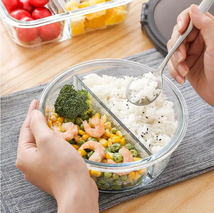 Eco Take Away Food Packaging Bento Kids Glass Lunch Box Container