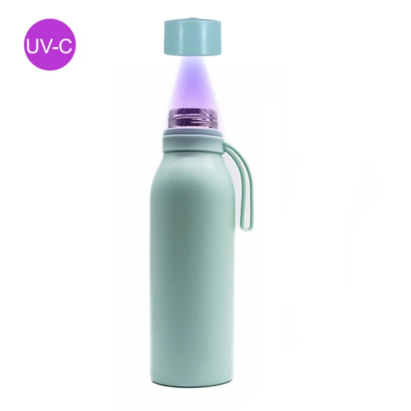 
Fashion sport outdoor travel wholesale 650ml metal uv water bottle thermos vacuum flasks 