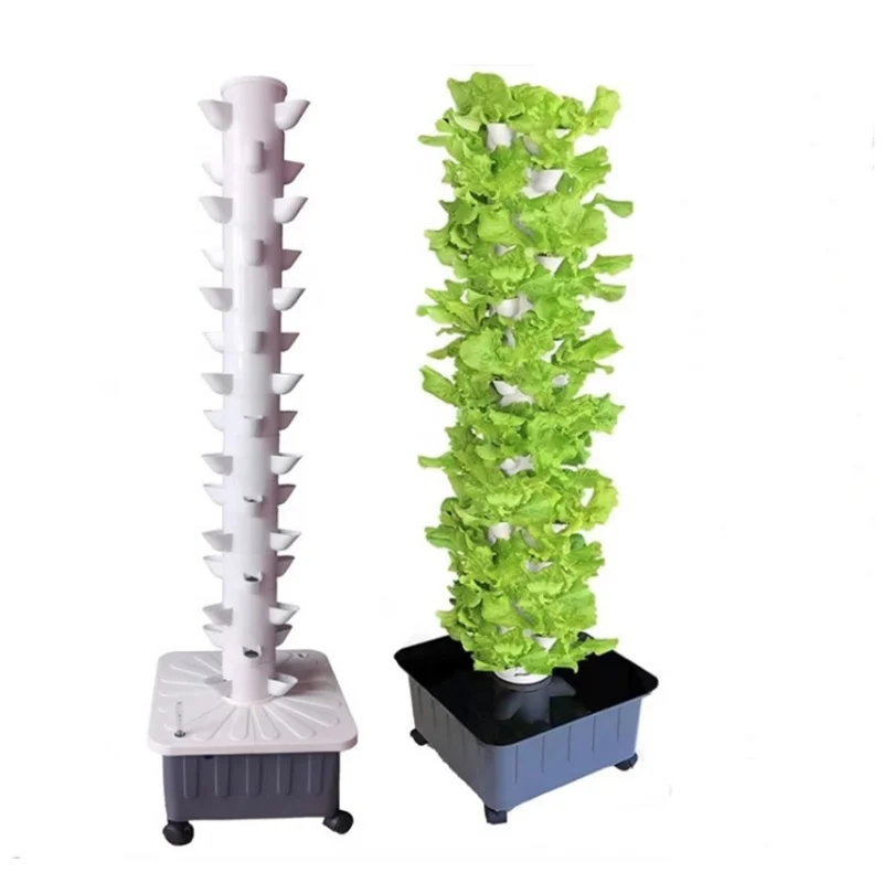Hydroponic Tower Grow System Vertical Grow Tower garden growing systems plant rack stand