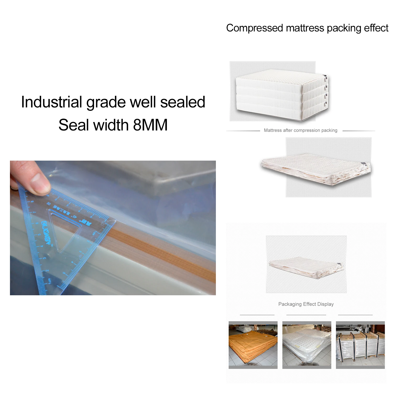 NG-01M Factory automatic mattress compression machine for packing pocket spring/foam/latex mattress