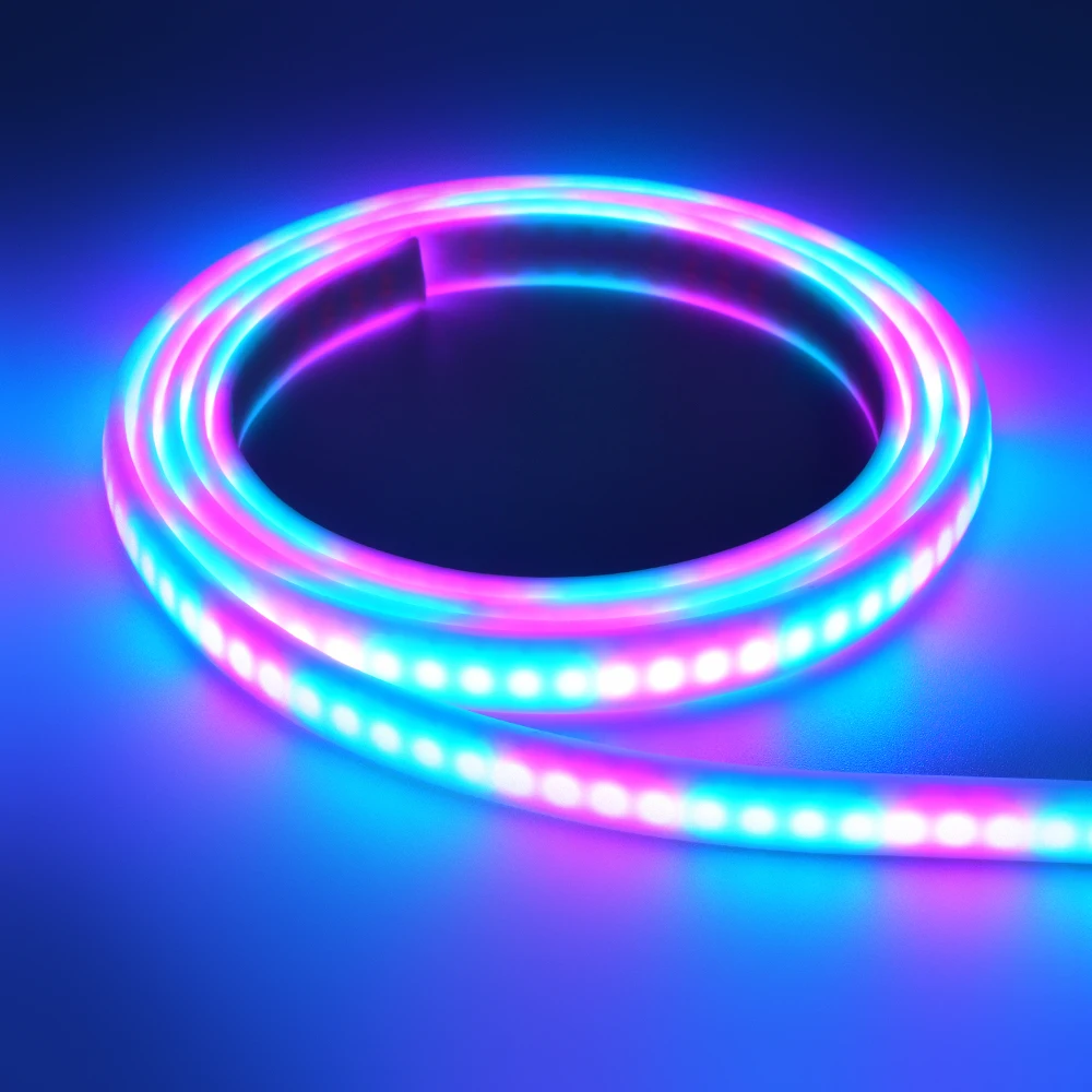 Flexible Programmable LED Light Strip IP67 Waterproof SMD5050 RGB WS2812B Led Strips Light 5V 144leds RGBW Custom Light Strip
