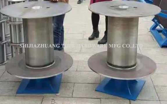 Factory supply metal steel wire bobbin spool customize size