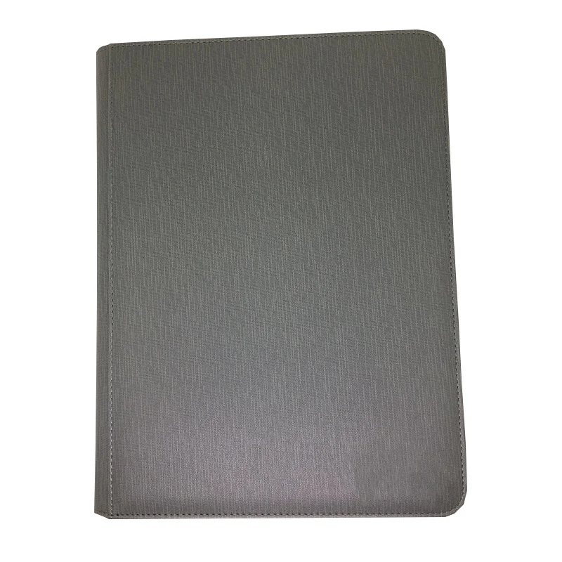 Zipper closure 9 pockets PU leather custom MTG folder game magic loose leaf notebook sleeve yugioh tcg premium card binder