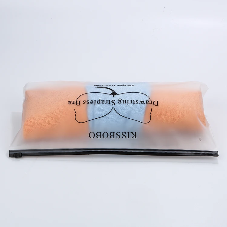 Изготовленный на заказ cpe/ПВХ/полипропиленовый мешок ziplock матовый пластиковый для одежды молнии