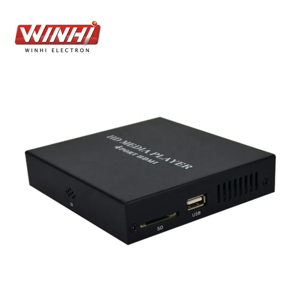  MPC1080P-4PO рекламное устройство экран рекламный видеопроигрыватель 1920 1080p цифровая вывеска 4 выхода сигнала одинакового