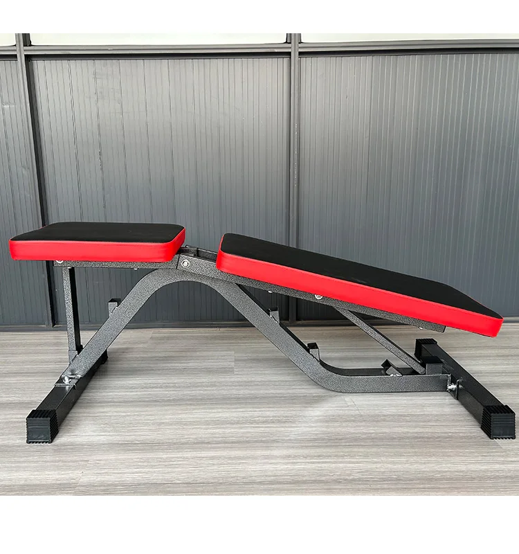 Home Gym Equipment Adjustable Folding Weight Bench Foldable Incline Exercise Bench with Resistance Bands