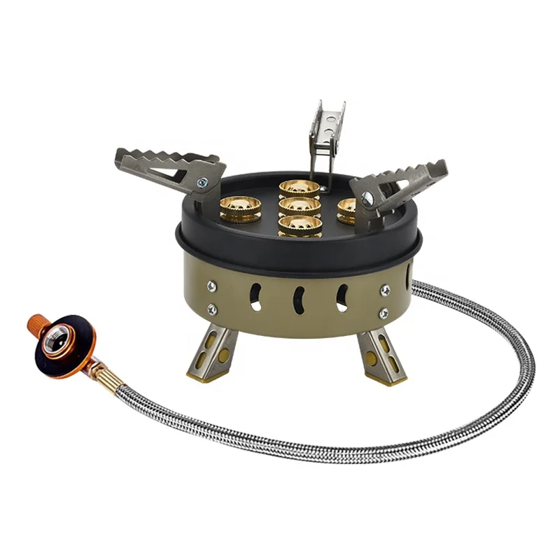 ORANGEGAZ strong power five-eyes camping gas stove outdoor  with good quality