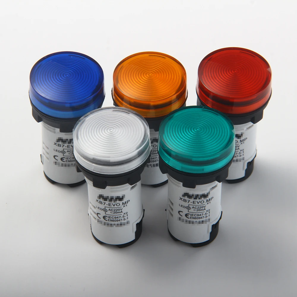 22mm XB7  high quality industrial pilot light signal lamp indicator light