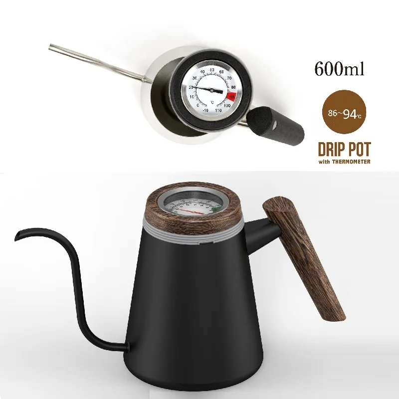 Thermometer induction stainless steel tea water gooseneck coffee kettle
