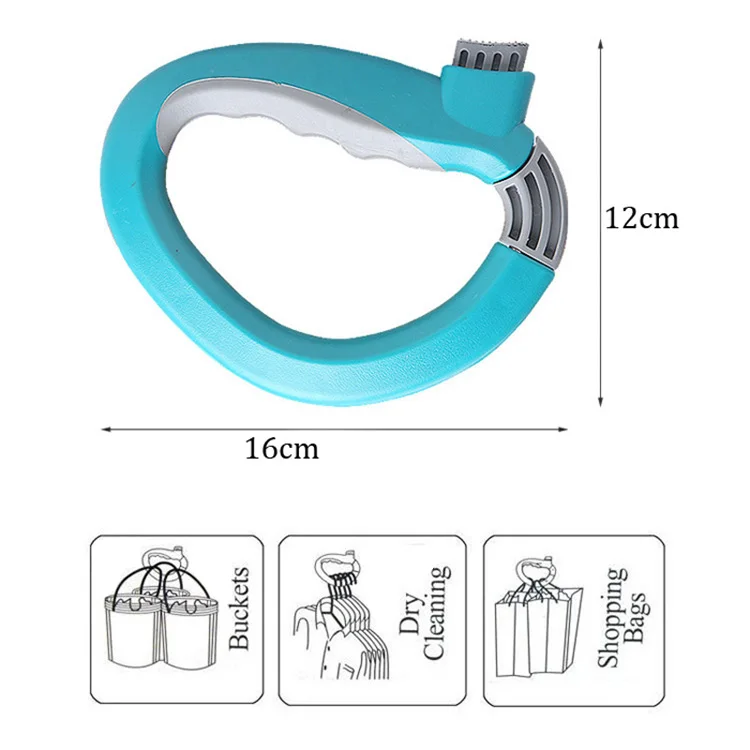 Wholesale Plastic D Shape Grocery Bag Holder One Trip Grip Shopping Holder Carry Handle For Bags Kitchen Tool