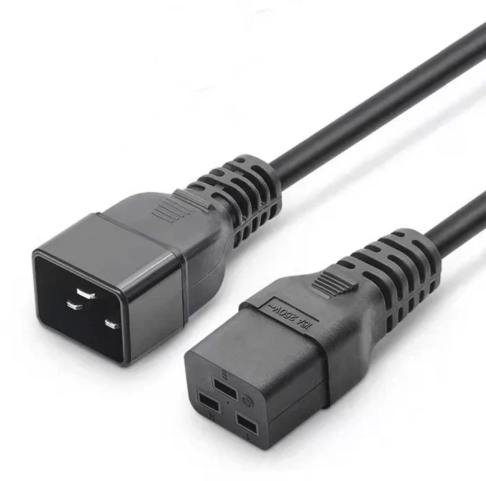 Силовой шнур 20A IEC320 C19 к C20 Высоковольтный удлинитель NEMA 5-20P 14AWG PDU ИБП