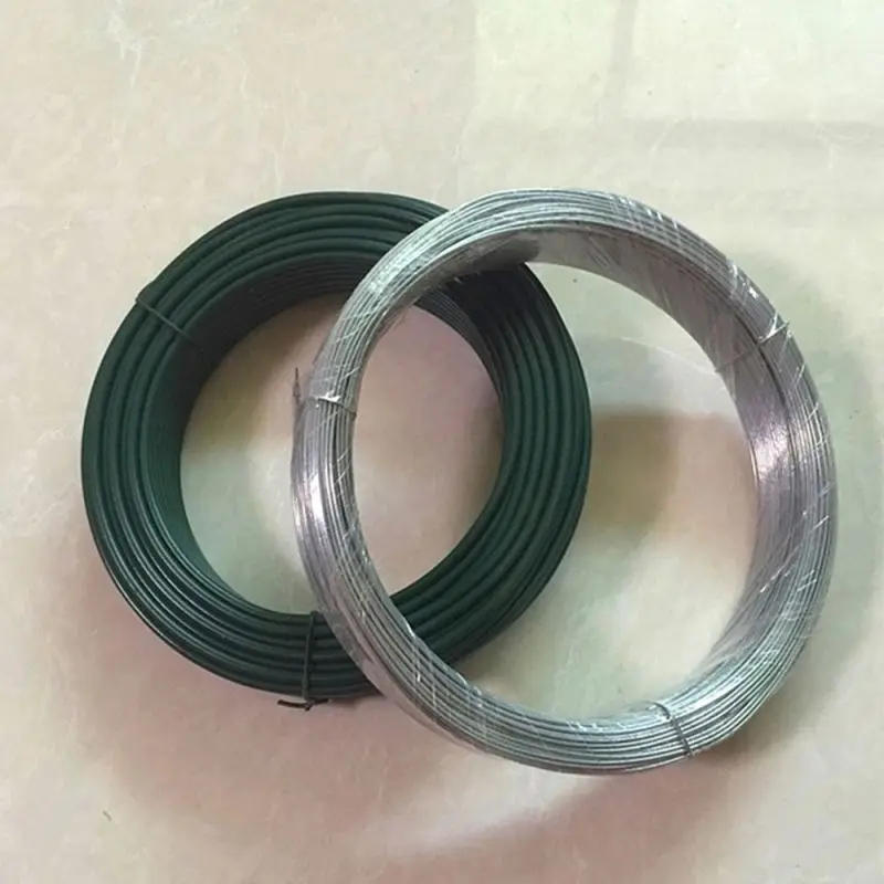Low Carbon Gardening Tools Soft Plastic Twist Tie Steel Wire Hot Selling Soft Garden Wire Plastic Coated Steel Wire