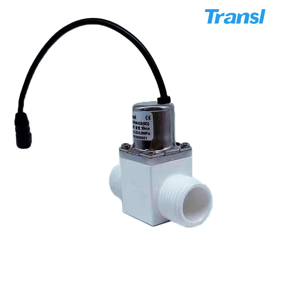Transl mini plastic solenoid valve dc 12v 24v 36v pulse 3/4 inch 1/2 inch water solenoid valve for smart sanitary