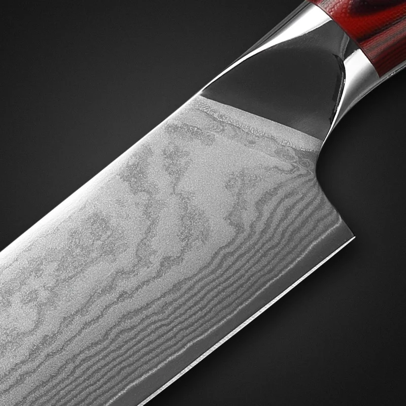 KINGWISE Classic Japanese Damascus Steel Knife Set Ultra Sharp Household Kitchen Knives From Yangjiang