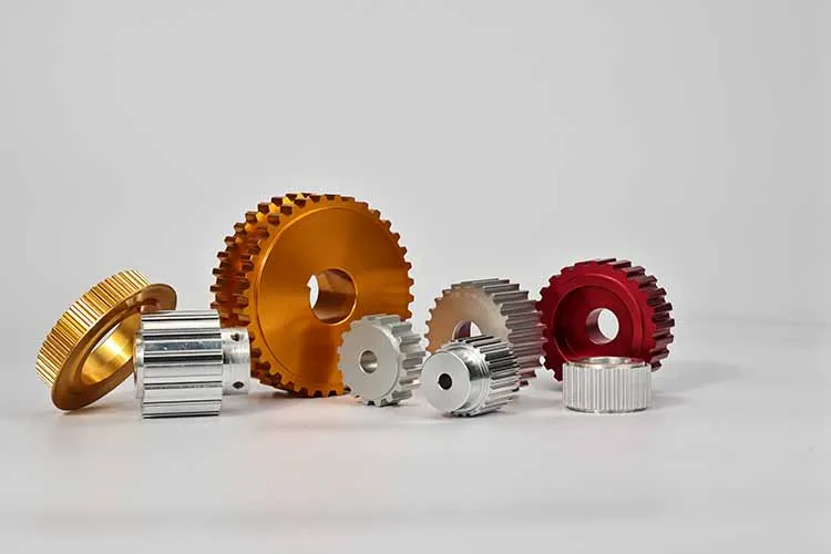 H,XH,L,XL,HTD,STD 3M,5M,8M,14M,T2.5,T5,T10,AT5,AT10,AT20 High Precision Timing Belt Pulley With Flange