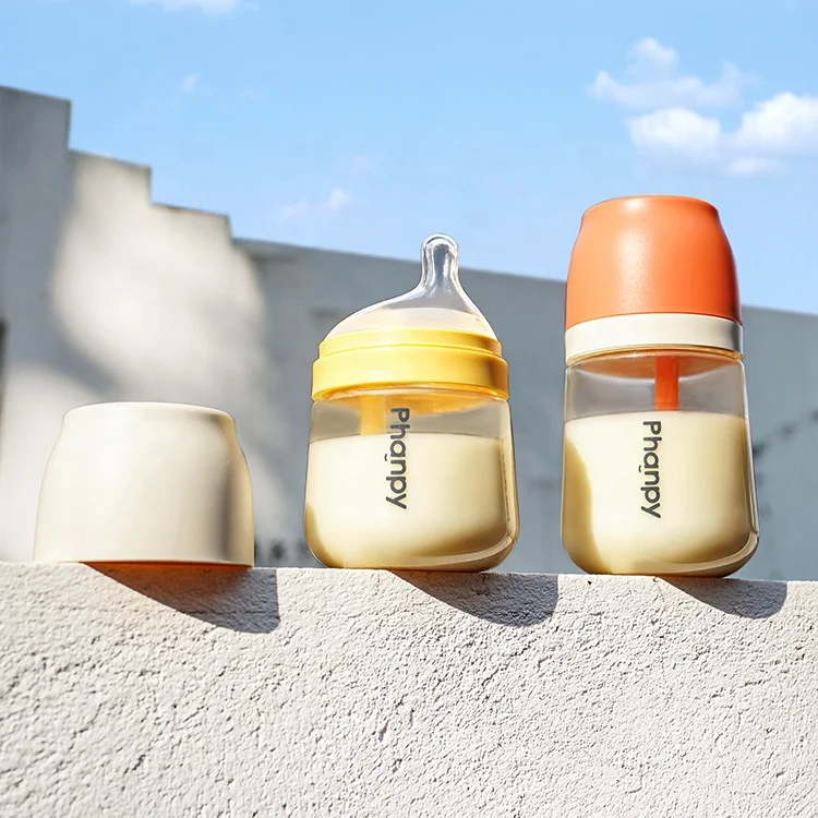 PH802075 Unique Wide Neck Toddler Feeding Bottle New Born Baby PPSU Bottle Infant Reusable 240 mL 160 mL Mini Glass Bottles