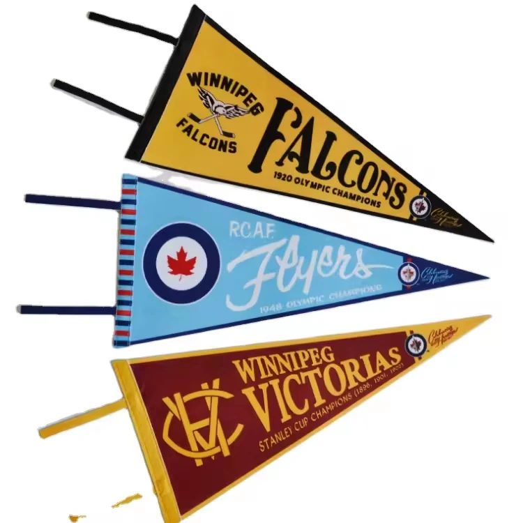 Christmas Promotional Advertising Sports Custom Felt Triangle Flag Pennant,banner Pennant,pennant Flag Custom