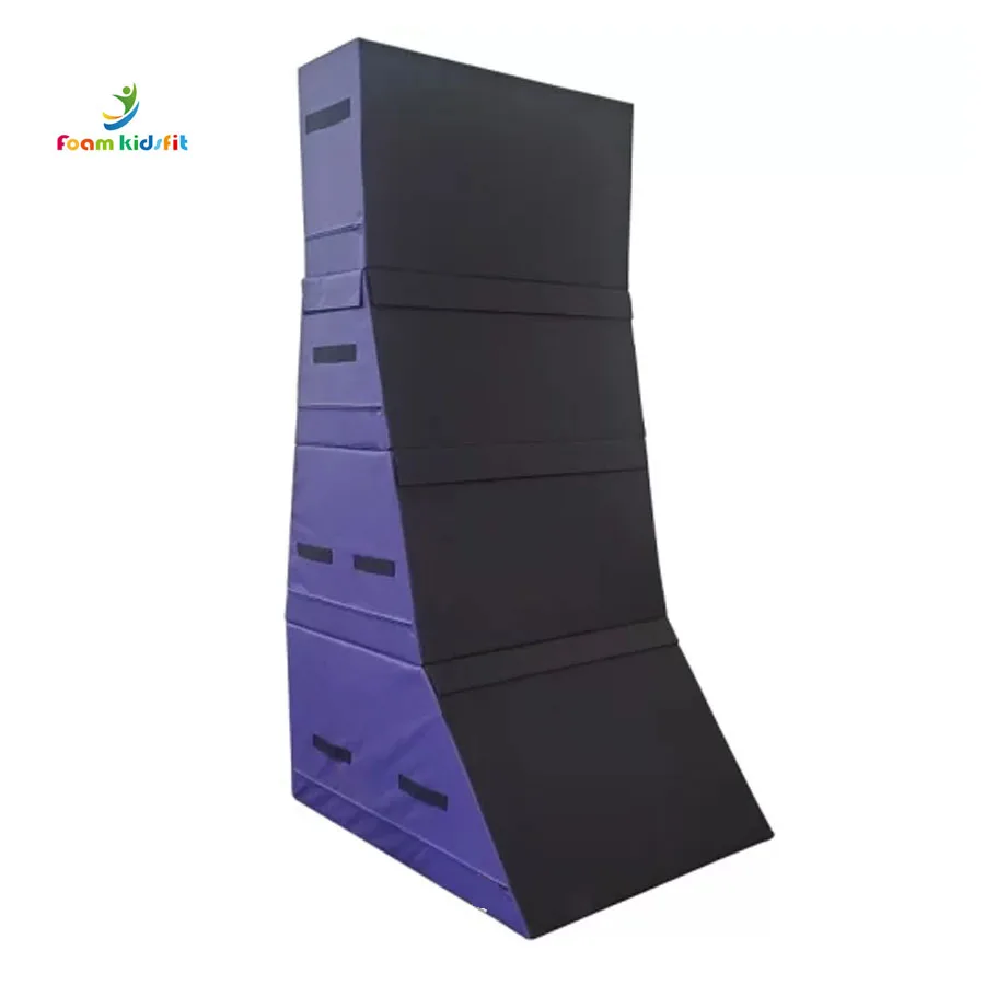 ZONWINXIN factory supply customized ninja parkour equipment  parkour sports Junior Ninja 4 Piece Vertical Wall-8