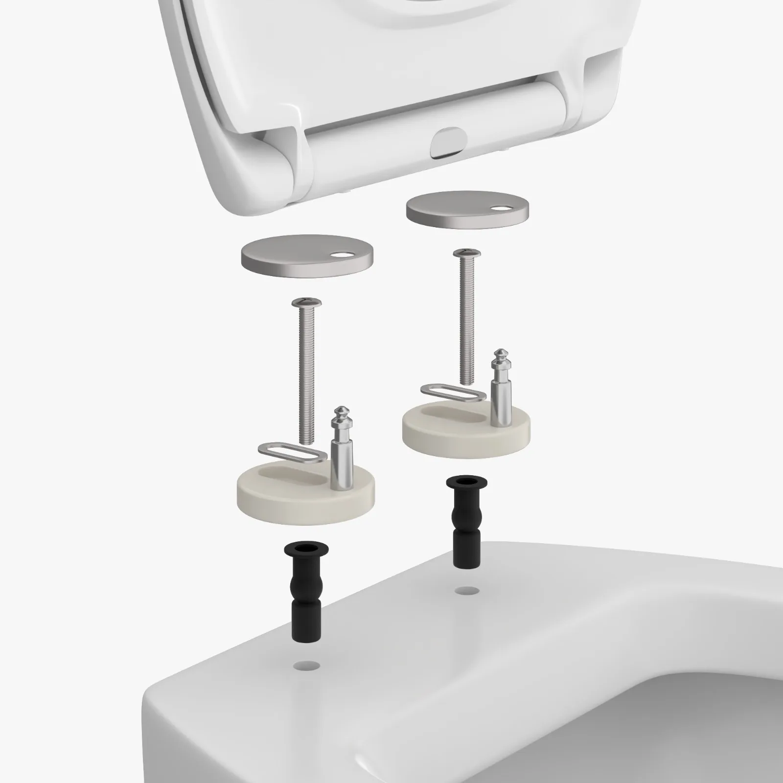 Modern round PP Plastic Toilet Seat with Soft Close Square Topravit Design for Bathroom Resin Material Remote Control Function