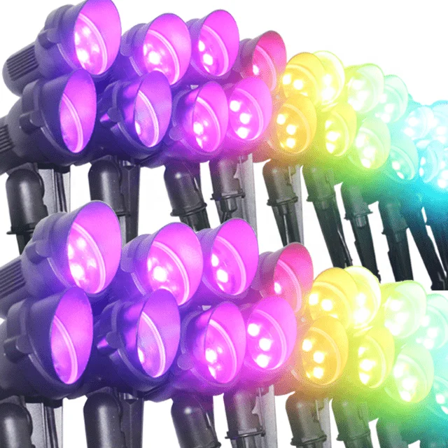 24v smart rgbw solar garden  lawn landscape lights